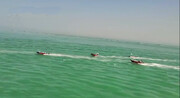 تصاویر رژه اقتدار شناورهای نیروی دریایی سپاه | حضور ۱۵۰ شناور در آب‌های خلیج فارس