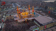 تصاویر هوایی حرمین کاظمین در ایام اربعین | سیل جمعیت زائران را ببینید