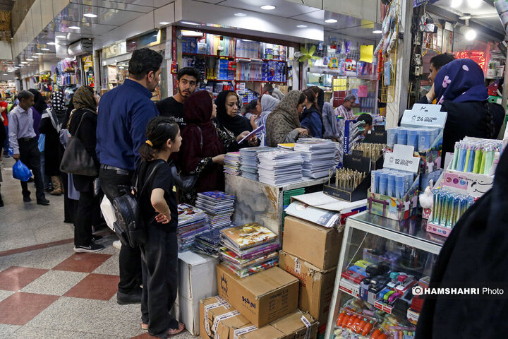 بازار لوازم التحریر تهران در آستانه ماه مهر