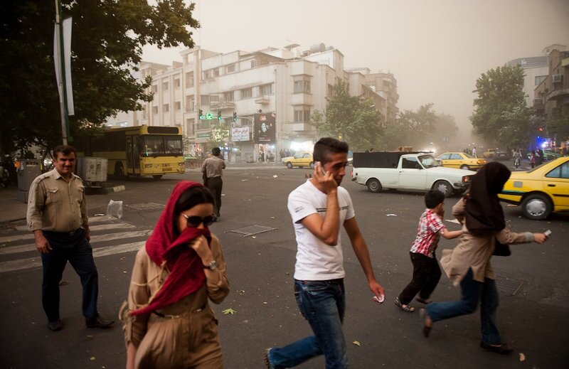 وزش باد در تهران