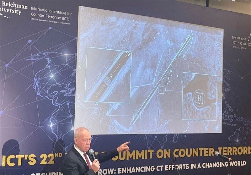 وزیر جنگ رژیم صهیونیستی: ایران در ۲۰ کیلومتری ما فرودگاه احداث کرده است | تصاویر و نقشه ها