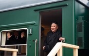 اولین تصاویر لحظه ورود قطار زرهی رهبر کره شمالی به خاک روسیه