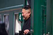 تصاویر نحوه استقبال پوتین از رهبر کره شمالی | دیدار در پایگاه فضایی وستوچنی
