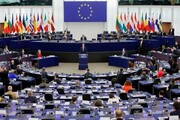 تصاویر جوراب بافتن این زن وسط جلسه مهم اتحادیه اروپا!