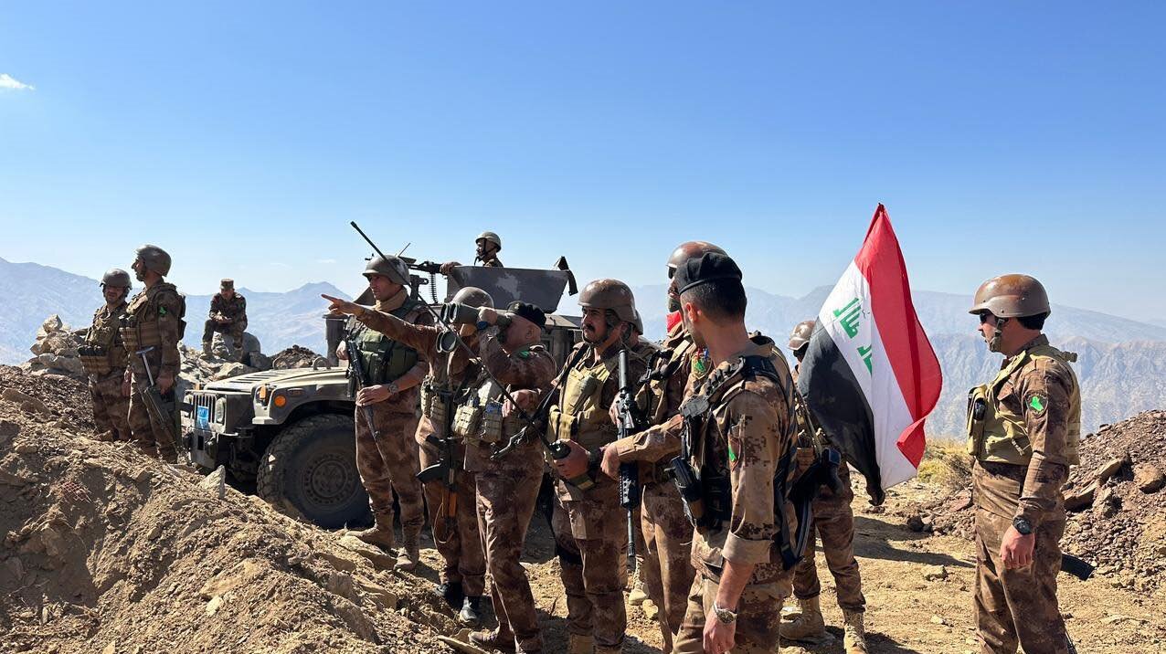 تصاویر | درگیری عراق با گروهک‌های تروریستی تجزیه‌طلب در مرز ایران | نیروهای عراقی کنترل نقطه مرزی را به دست گرفتند