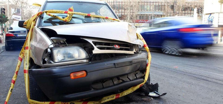 تصادف شدید سرویس مدرسه با نیسان آبی + عکس و جزئیات