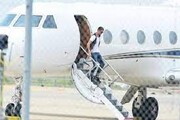 تصاویر ورود بازیکنان النصر به هواپیما برای عزیمت به ایران