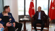تصاویر | ایلان ماسک با بچه‌اش به دیدار اردوغان رفت
