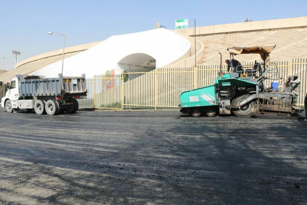 عکس | این مسیر به خاطر ورود رونالدو آسفالت میشود