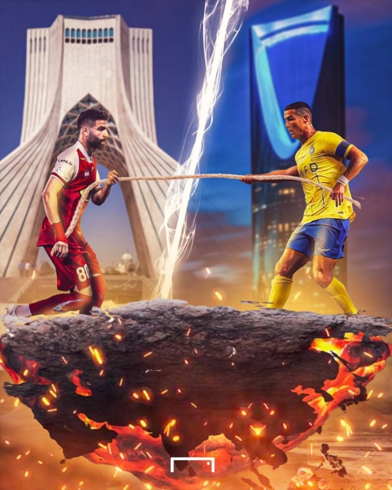 طناب‌کشی یاسین سلمانی و رونالدو در آزادی