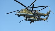 تصاویر حرکات نمایشی بالگرد تهاجمی Mi-35 نیروی هوافضای روسیه
