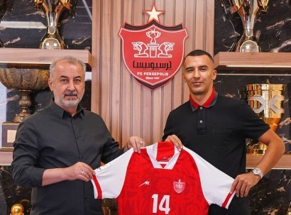 تصاویر نبیل باهویی با لباس پرسپولیس ؛ او امروز رسما پرسپولیسی شد