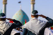 ببینید | حضور سرلشکر باقری در مراسم «عهد سربازی» ؛ تجدید میثاق با حضرت ولیعصر(عج) | لحظه اهتزاز پرچم ایران را ببینید