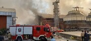 آتش سوزی در انبار سازمان هواپیمایی کشوری