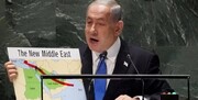 نمایش نقشه جعلی توسط نتانیاهو در مجمع عمومی | واکنش آلمان