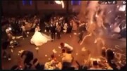 تصاویر اشک‌های سوزناک داماد عراقی بعد از آتش‌سوزی مرگبار در عروسی