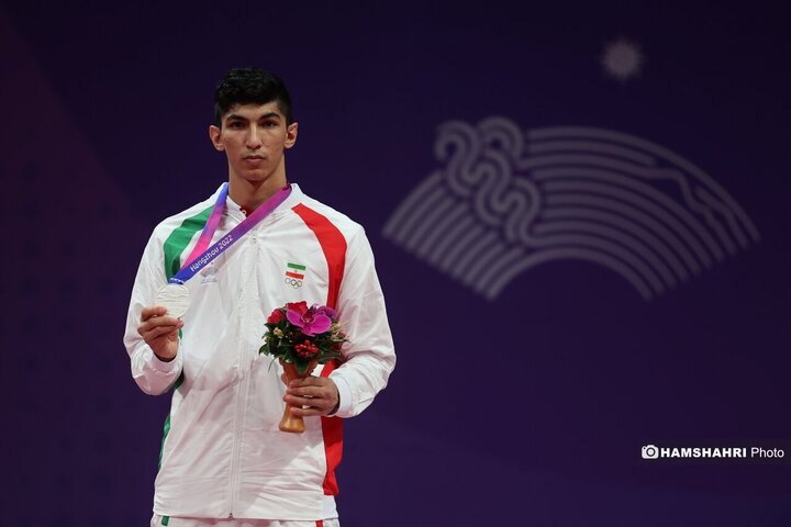 بازی های آسیایی| مدال نقره «آرین سلیمی» برای تکواندوی ایران