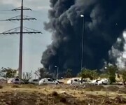 تصاویر انفجار نفتکش در تبریز | دود آسمان تبریز را سیاه کرد!