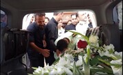 ببینید | تشییع پیکر یک فرمانده پلیس در بندرعباس که دو روز پیش به شهادت رسید