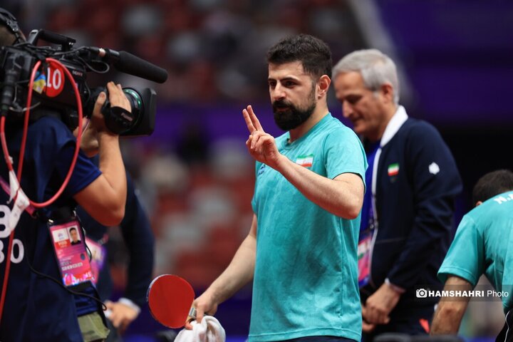 بازی های آسیایی| تاریخ سازی تنیس روی میز ایران با صعود به نیمه نهایی دوبل