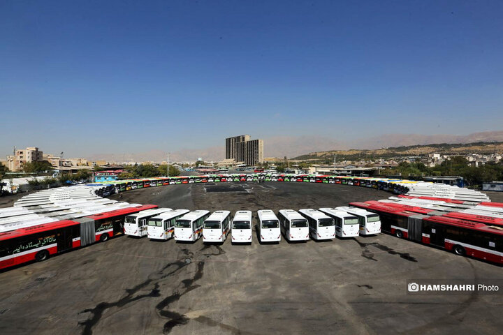 بهره‌برداری از ناوگان جدید حمل و نقل عمومی تهران