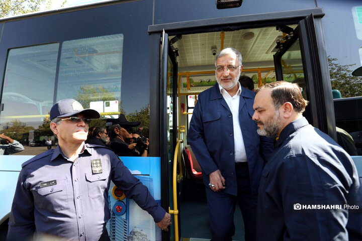 بهره‌برداری از ناوگان جدید حمل و نقل عمومی تهران