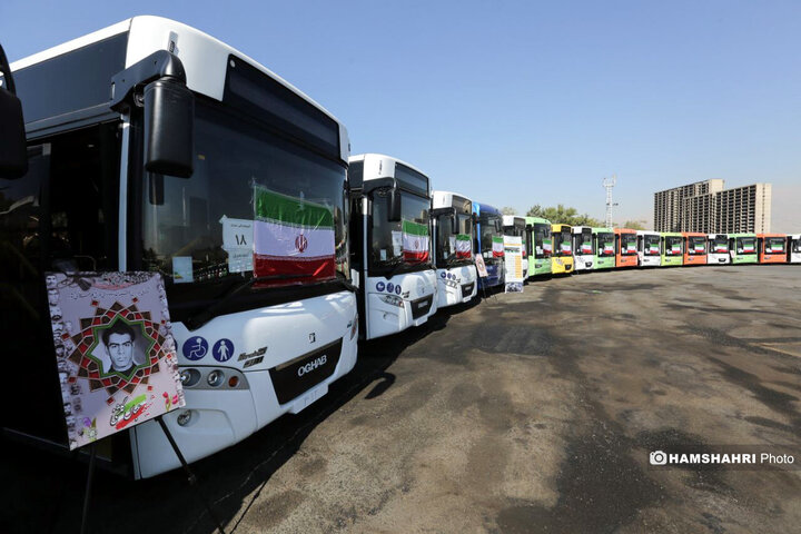 بهره‌برداری از ناوگان جدید حمل و نقل عمومی تهران