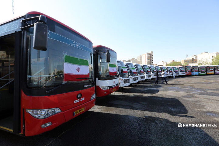 بهره‌برداری از ناوگان جدید حمل و نقل عمومی تهران