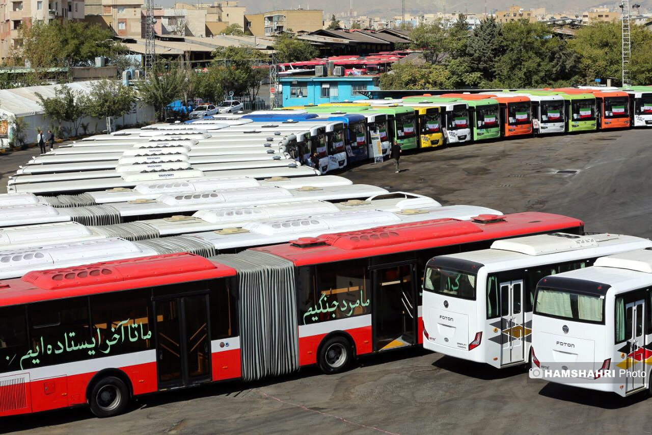 بهره‌برداری از ناوگان جدید حمل و نقل عمومی تهران
