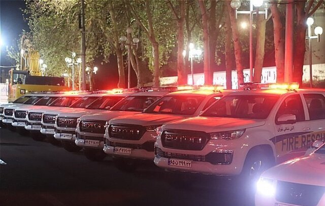 تصاویر نسل جدید خودروهای آتش‌نشانی تهران