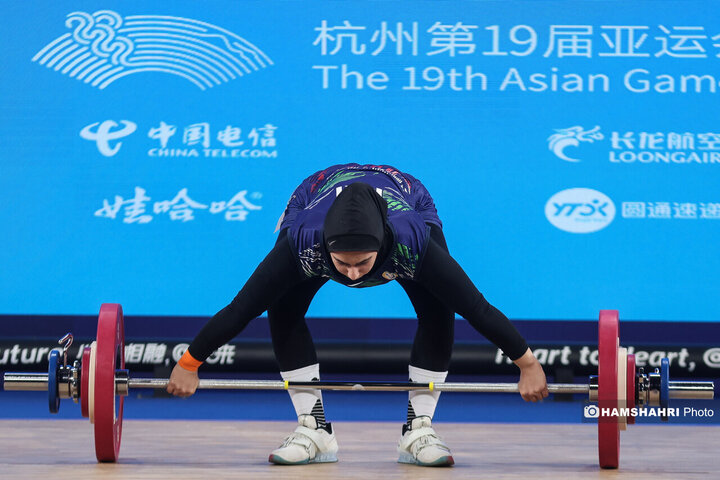 بازی های آسیایی| ریحانه کریمی در وزنه برداری اوت شد