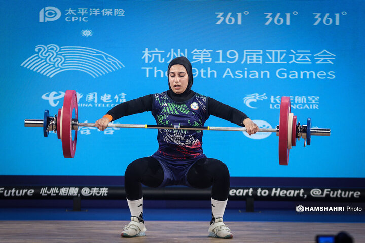 بازی های آسیایی| ریحانه کریمی در وزنه برداری اوت شد