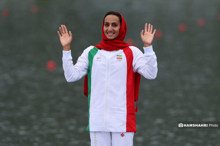 بازی های آسیایی|مدال برنز «هدیه کاظمی» برای قایقرانی ایران