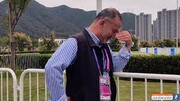 تصاویر گریه شدید رئیس فدراسیون تیراندازی در رقابت‌های آسیایی