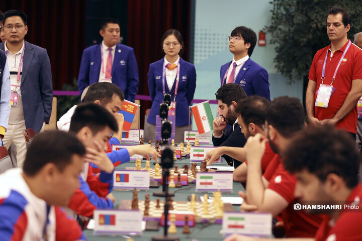بازی های آسیایی| ملی پوشان شطرنج ایران یک گام دیگر تا تاریخ سازی
