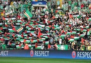 ببینید | در قلب بریتانیا؛ حمایت هواداران سلتیک از فلسطین!