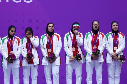 اشک‌های دختران کبدی ایران بعد از کسب مدال برنز