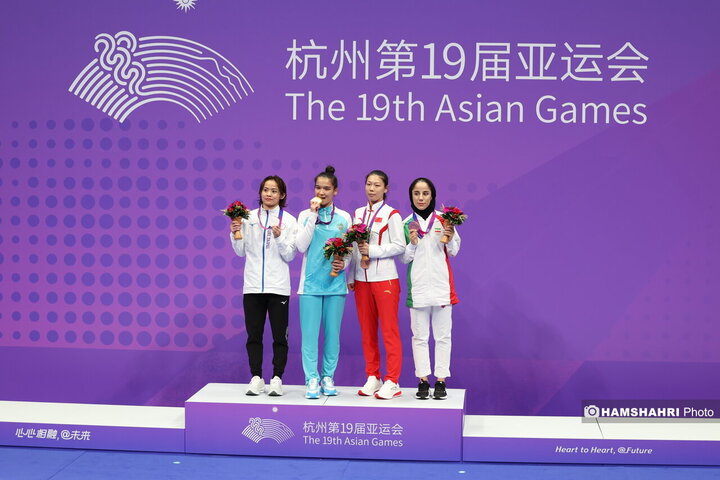 بازی های آسیایی| مدال برنز مسابقات کاراته هانگژو بر گردن «فاطمه سعادتی»