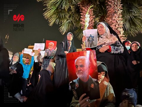 جمعیت حاضر در میدان فلسطین تهران