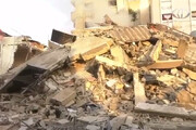 تصاویر تخریب منزل یکی از رهبران حماس در غزه