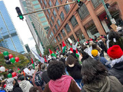 تصاویر | تضاهرات حمایتی اسپانیایی‌ها و اهالی شیکاگو از مردم فلسطین