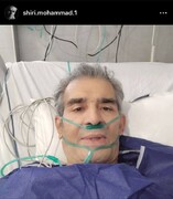 عکس | وضعیت تلخ بازیگر مطرح تلویزیون روی تخت بیمارستان