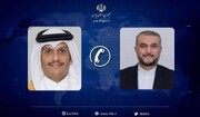 گفتگوی تلفنی امیرعبداللهیان و نخست وزیر قطر درباره تحولات فلسطین