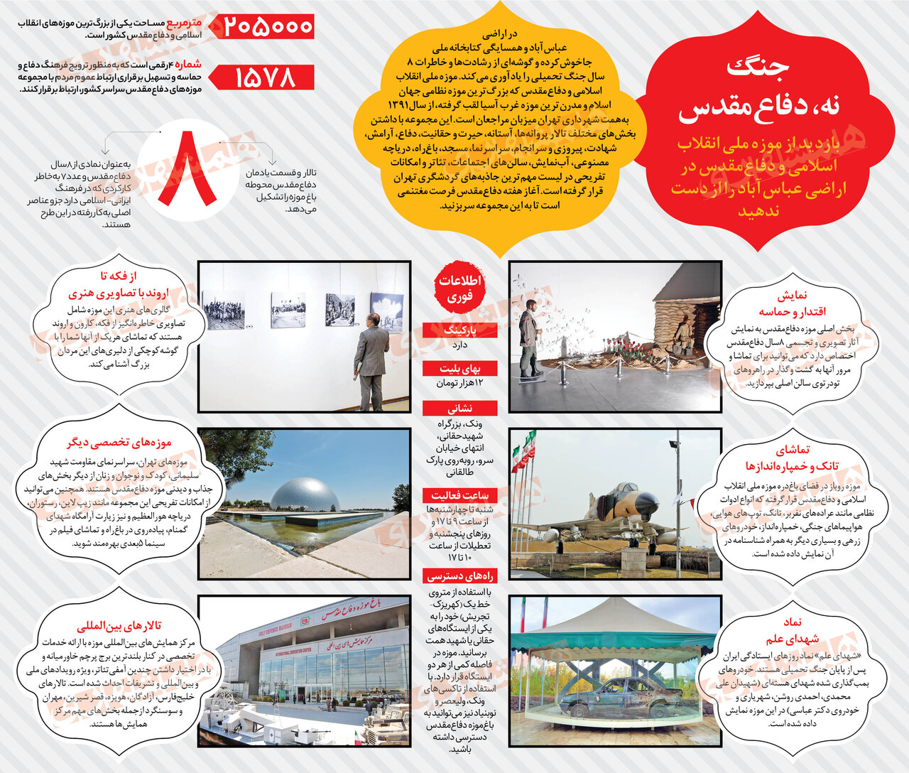 اینفوگرافیک| بزرگترین موزه غرب آسیا در تهران