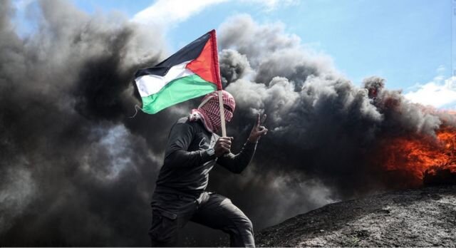 نقشه مناطق آزاد شده توسط حماس