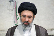 تصاویر | حضور سید مجتبی خامنه‌ای در یک مراسم ختم در دانشگاه تهران