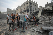 تصاویر پهپادی از حجم خرابی‌‎ها در غزه