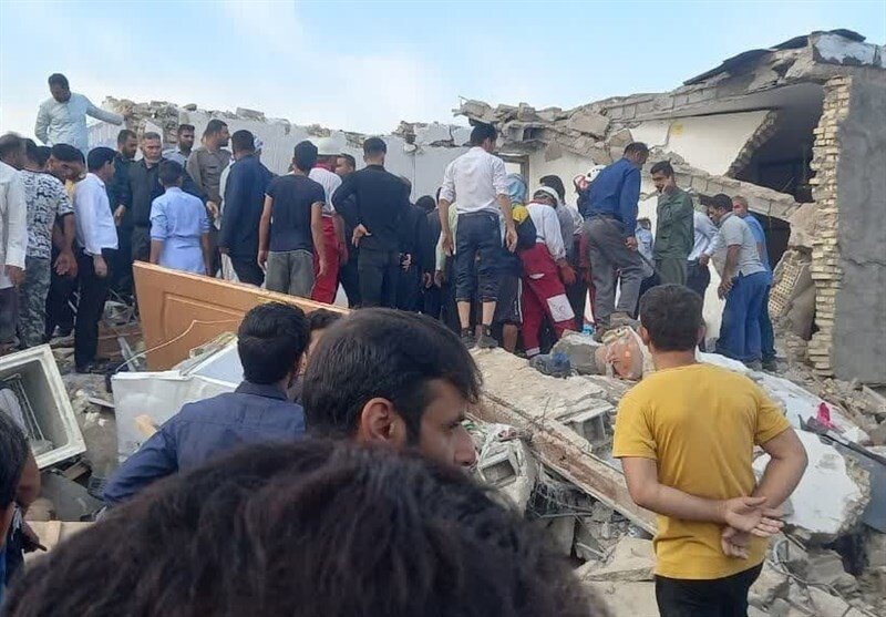 انفجار گاز یک منزل