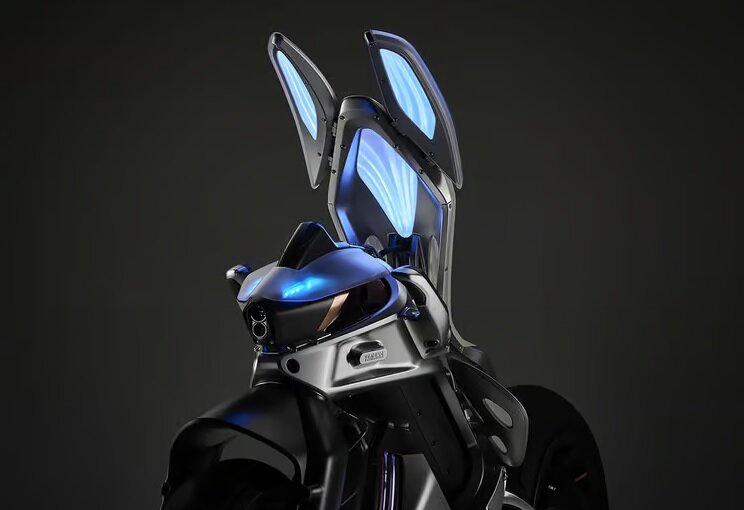 تصاویر | موتورسیکلت یاماها با طراحی عجیب و غریب | قابلیت تشخیص چهره و قدرت حفظ تعادل