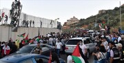 تصاویر هجوم جوانان لبنانی برای رفتن به فلسطین اشغالی